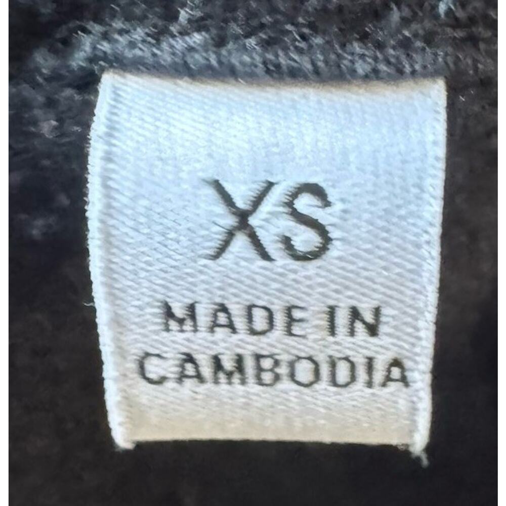 Aritzia Cozy Sweatfleece Mega Baggy Fold Sweatpants Women’s XS Black Wide Leg - Picture 9 of 11